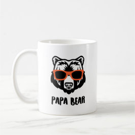 カスタマイズグラフィックパパベア コーヒーマグカップ