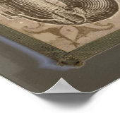 カスタマイズグランジ可能なジャズ音楽フェスティバルポスター ポスター (角)