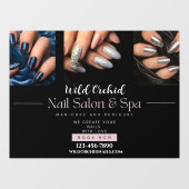 カスタマイズグリッター爪、 ネイルネイルサロンスパショップ ウィンドウサイン (シート)