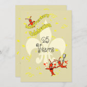 カスタマイズケージャンクロフィッシュ記念日パーティー 招待状 (正面/裏面)