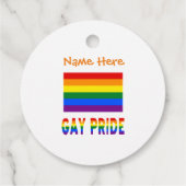 カスタマイズゲイ・プライド LGBTQ ツーサイド フェイバータグ (裏面)