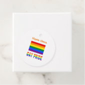 カスタマイズゲイ・プライド LGBTQ ツーサイド フェイバータグ (インサイチュ)
