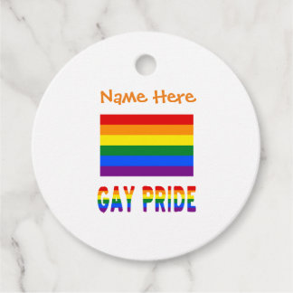 カスタマイズゲイ・プライド LGBTQ ツーサイド フェイバータグ