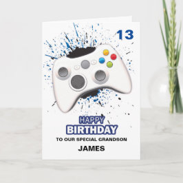 カスタマイズゲームコントローラーの誕生日カード カード