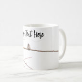 カスタマイズコンテンポラリー可能な白鳥写真 コーヒーマグカップ (正面右)