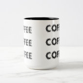 カスタマイズコーヒーCOFEEコーヒー・マグ- ツートーンマグカップ (中央)