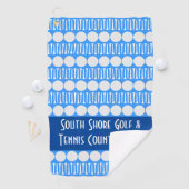 カスタマイズゴルフボール&ティーズ青ゴルフタオル ゴルフタオル (インサイチュ)