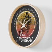 カスタマイズサイクリングデザイン 壁時計 (傾斜)