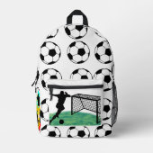 カスタマイズサッカー プリントバックパック (正面)