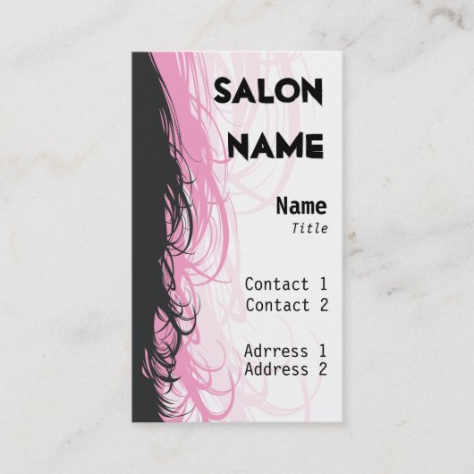 カスタマイズサロンの名刺- 名刺 (正面)