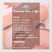 カスタマイズサロンスパまつげサービス ウィンドウサイン (シート)