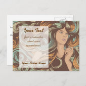 カスタマイズサロンテンプレート ポストカード (正面/裏面)