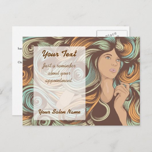 カスタマイズサロンテンプレート ポストカード (正面/裏面)