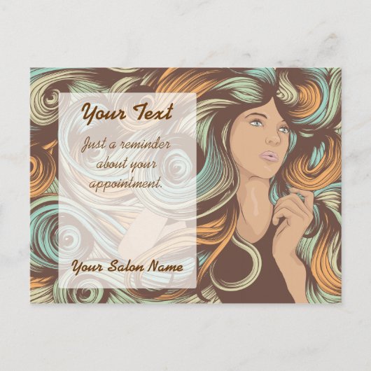 カスタマイズサロンテンプレート ポストカード (正面)