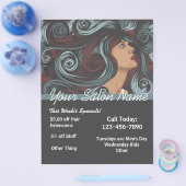 カスタマイズサロンフライヤーテンプレート チラシ (シングル)