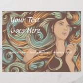 カスタマイズサロンフライヤーテンプレート チラシ (正面)