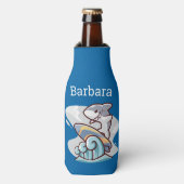 カスタマイズシャークサーフィン ボトルクーラー (ボトル正面)