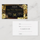 カスタマイズシンプル可能なアポイントメントカード 予約カード (正面/裏面)