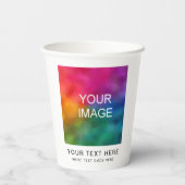 カスタマイズシンプル可能なクリーンスタイリッシュペーパーカップ 紙コップ (裏面)