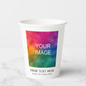 カスタマイズシンプル可能なクリーンスタイリッシュペーパーカップ 紙コップ (正面)