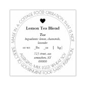 カスタマイズシンプル可能なコテージ法フードゴムスタンプ ラバースタンプ (インプリント)