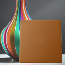 カスタマイズシンプル可能なタンブラウンセラミックタイル