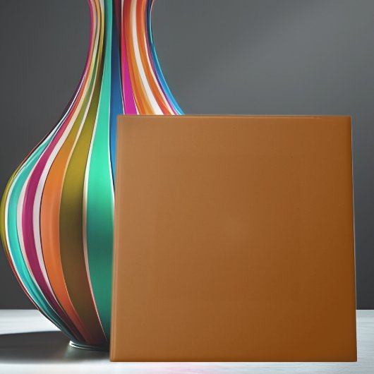 カスタマイズシンプル可能なタンブラウンセラミックタイル タイル