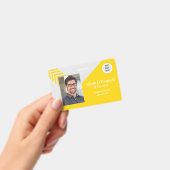 カスタマイズシンプル可能なデザインビジネスIDバッジ バッジ (手持ち)