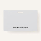 カスタマイズシンプル可能なデザインビジネスIDバッジ バッジ (裏面)