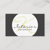 カスタマイズシンプル可能なボールインテリアデコレータカード 名刺 (正面)