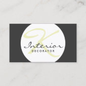 カスタマイズシンプル可能なボールインテリアデコレータカード 名刺 (正面)