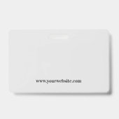 カスタマイズシンプル可能なユニークデザインBlue Business ID バッジ (裏面)