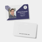 カスタマイズシンプル可能なユニークデザインBlue Business ID バッジ (正面＆裏面)