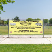 カスタマイズシンプルRVおよびトレーラ保管事業 横断幕 (インサイチュ)