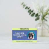 カスタマイズジェリーの駐車違反おもしろい車 コーリングカード (スタンド正面)