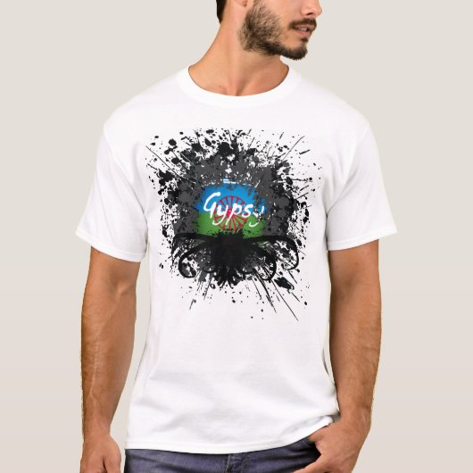 カスタマイズジプシーの（ばちゃばちゃ）跳ねるの写真- Tシャツ (正面)