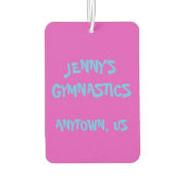 カスタマイズジムダンススタジオ体操アクロバティック カーエアーフレッシュナー (裏面)