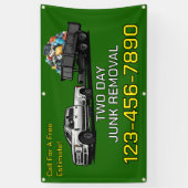 カスタマイズジャンク取り外し事業の推進フェンス 横断幕 (縦)