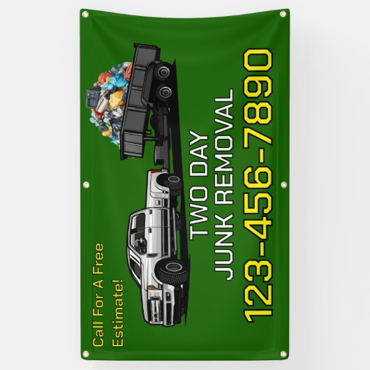 カスタマイズジャンク取り外し事業の推進フェンス 横断幕 (縦)