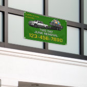 カスタマイズジャンク取り外し事業の推進フェンス 横断幕 (ビルの外側)