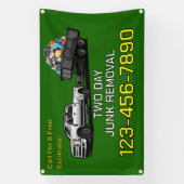 カスタマイズジャンク取り外し事業の推進フェンス 横断幕 (縦)