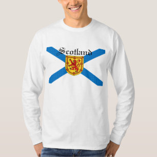 カスタマイズスコットランドの旗のスコットランドの手がつけられないラ Tシャツ