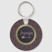 カスタマイズスタイリッシュヒョウ キーホルダー (正面)