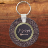 カスタマイズスタイリッシュヒョウ キーホルダー (正面)