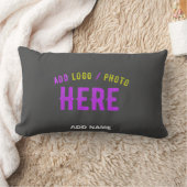 カスタマイズスタイリッシュ可能なモダングレー検証済みブランド ランバークッション (ブランケット)