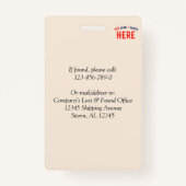 カスタマイズスタイリッシュ可能なモダン自然の検証済みブランド バッジ (裏面)