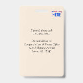 カスタマイズスタイリッシュ可能なモダン自然の検証済みブランド バッジ (裏面)