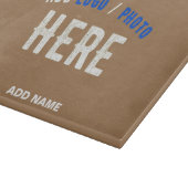 カスタマイズスタイリッシュ可能なモダン茶色の検証済みブランド カッティングボード (角)