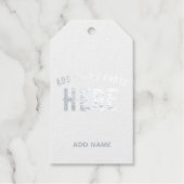 カスタマイズスタイリッシュ可能なモダン茶色の検証済みブランド ギフトタグ (正面)