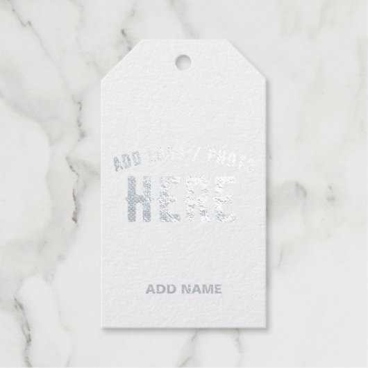 カスタマイズスタイリッシュ可能なモダン茶色の検証済みブランド ギフトタグ (正面)